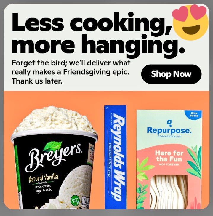 pen123ally's tweet photo. Oh my! I just hooked you up with $25 of free goPuff! ππβοΈ
https://t.co/P6ss38Wokq
#gopuff25 #gopuff #gopuffcode #gopuffpromo #gopufffree #freebiealert #gopuffcodes #gopuff #freefood #sample #freebies #free #freesamples #HappyThanksgiving #Thanksgiving2021 #Thanksgiving https://t.co/1cDRcuQ0yo