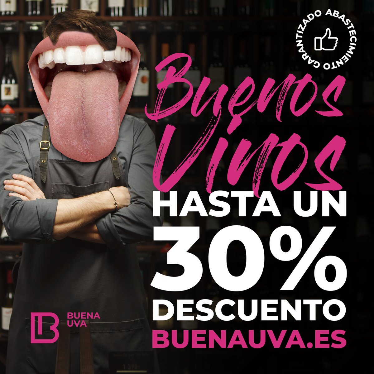 ¡30% de DESCUENTO en BUENAUVA.ES por TIEMPO LIMITADO!
•
En buenauva.es te llevamos a casa nuestros buenos vinos con hasta un 30% de descuento por tiempo limitado.
•
Visita ya buenauva.es.