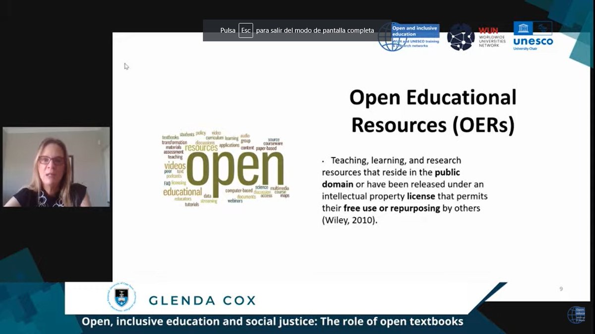Do you want to know about open and inclusive education, social justice and open textbooks? Join the session with Dr. Glenda Cox: youtu.be/0X1DwDdKYk0 @WUNetwork <a href="/UNESCO/">UNESCO 🏛️ #Education #Sciences #Culture 🇺🇳</a> #SocialJustice #OpenEd #InclusiveEducation #OpenEducation