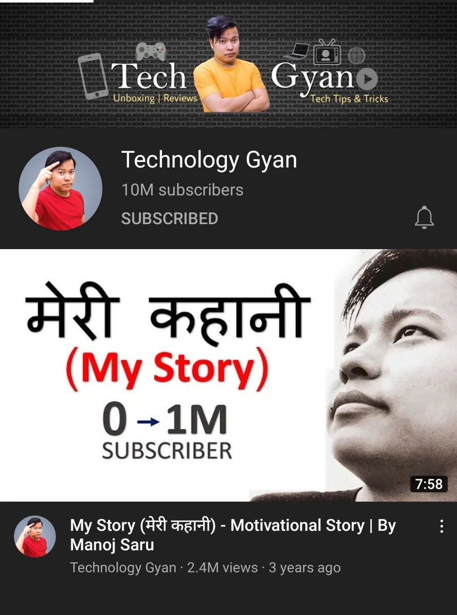 VidvsCom's tweet photo. Congratulation to @ManojSaru Founder #TechnologyGyan YT Channel
For reaching a big Milestone 10 Million
it's a big achievement for every YouTuber
But we want to ask something
is milestone pe kuch Bada Giveaway ho jaye
#CongratulationsFor10M https://t.co/78jWk4vYNm