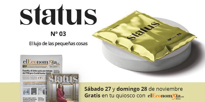 elEconomistaes's tweet photo. 📰Los próximos 27 y 28 de noviembre, consigue GRATIS en tu quiosco con el periódico de elEconomista👉El 'Nº 3 de la revista Status', la visión esférica del lujo💎
#status #lujo #revistastatus https://t.co/mAy39RbDWP