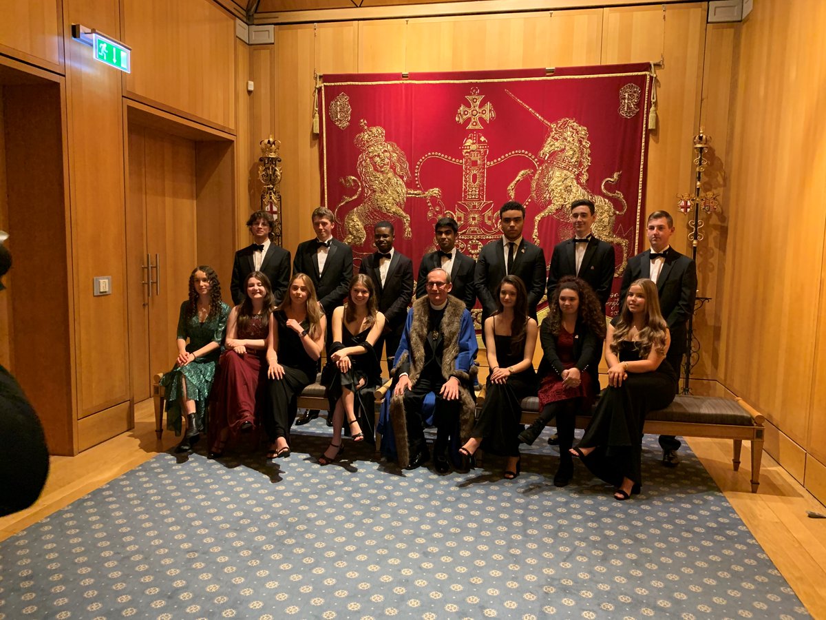 HabsAdamsGS's tweet photo. Very proud of our school captains Moiz &amp; Isabella who both looked fabulous at last night's Publication Dinner 
@HaberdashersCo #HaberdashersHall where they met the new Master &amp; Wardens &amp; head pupils from other Haberdashers' schools #HabsFamily #TraditionalValues  #ModernApproach https://t.co/nJ32gXJpGC