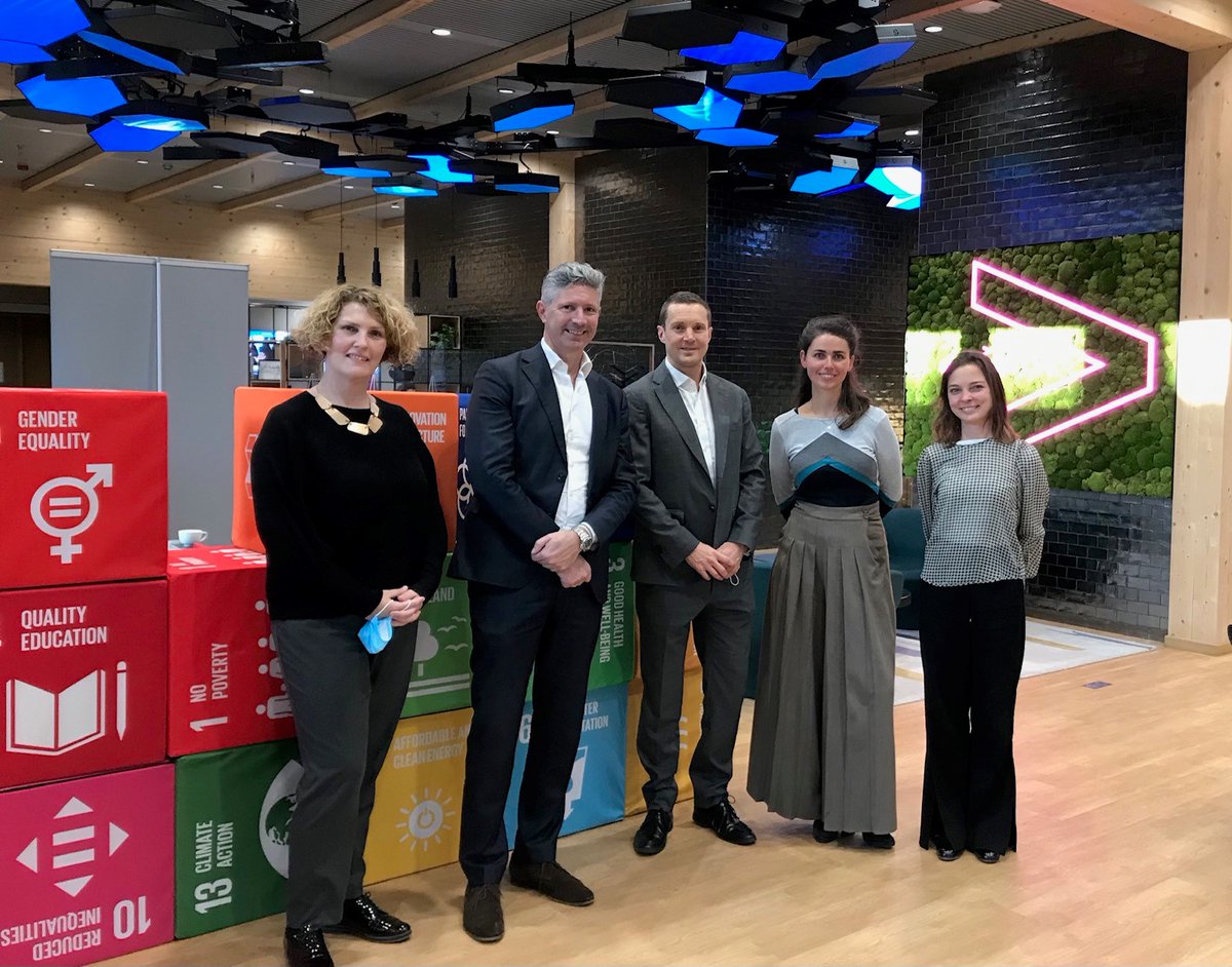 Eurelectric's tweet photo. Stunning building for #PowerSummit22 in Brussels 15-16 June - the most sustainable in Belgium!๐ฑAnd by coincidence in the same building as our main partner @Accenture
More info: https://t.co/T6aGH3hsiK
#ElectricDecade https://t.co/Al5wVlrERC