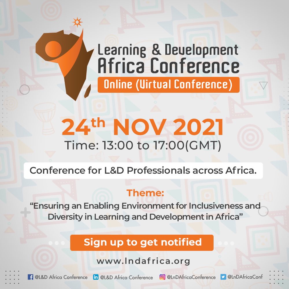 A reminder that the conference starts in a few hours!!

Register via: us02web.zoom.us/webinar/regist…

#LnDAfricaConf2021