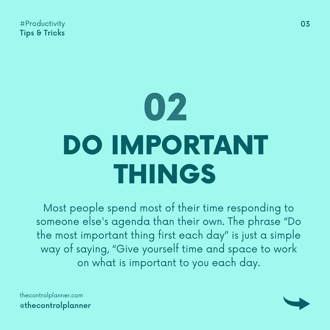 controlplanner's tweet photo. Hey guys it’s Wednesday and it’s a good to be productive. Productivity tips you need to get you smashing your daily goals. 
More info: https://t.co/x697KABsWg
Thread 👇 https://t.co/AdPgajlg2K