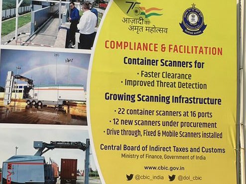 dol_cbic's tweet photo. Faster clearance of Containers and improved threat detection by Customs.
Posters at #IITF2021 #ContainerScanners #IndianCustomsatWork
@nsitharaman @nsitharamanoffc @mppchaudhary @officeofPCM @cbic_india @AmritsarCustoms @cusprevdel https://t.co/jeE6X2XM2w