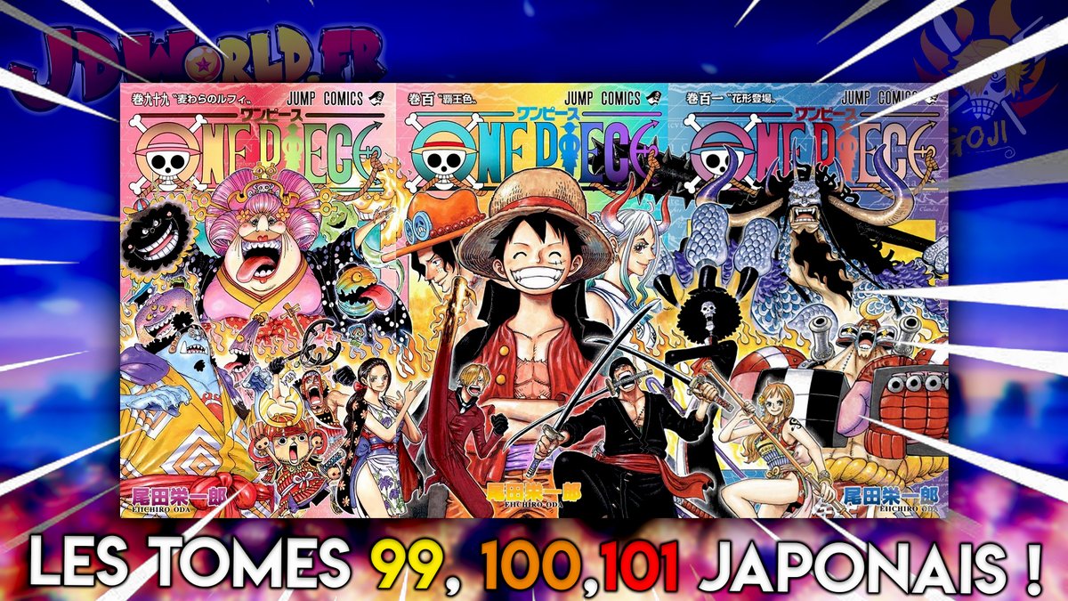 Avec @japandealworld on vous offre la possibilité de remporter les 3 Tomes 99/100/101 de One Piece en Japonais pour reproduire cette fresque LÉGENDAIRE ! 👥 - Follow @japandealworld & @GojiYoutube 🔁 - RT ce Tweet ⌨️ - Donne nous ton perso préféré avec le #JaimeOnePiece !