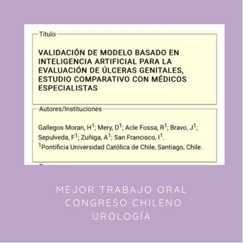 UrologiaPuc's tweet photo. En el recién pasado 42 Congreso Chileno de Urología, este trabajo recibe el reconocimiento de Primer lugar en categoría trabajos orales. Felicitaciones a todo el equipo! https://t.co/jWqmyvLmAk