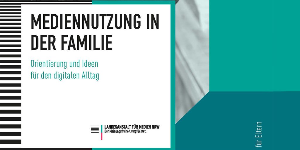 klicksafe's tweet photo. Wie gibt man Kindern Orientierung für ein digitales Leben? Mit der neuen Broschüre "Mediennutzung in der Familie" möchte die @LFMNRW Eltern diese Frage beantworten und sie bei der #Medienerziehung unterstützen. Alle Infos hier: https://t.co/pmckippvZk https://t.co/Iy90Y2q09M
