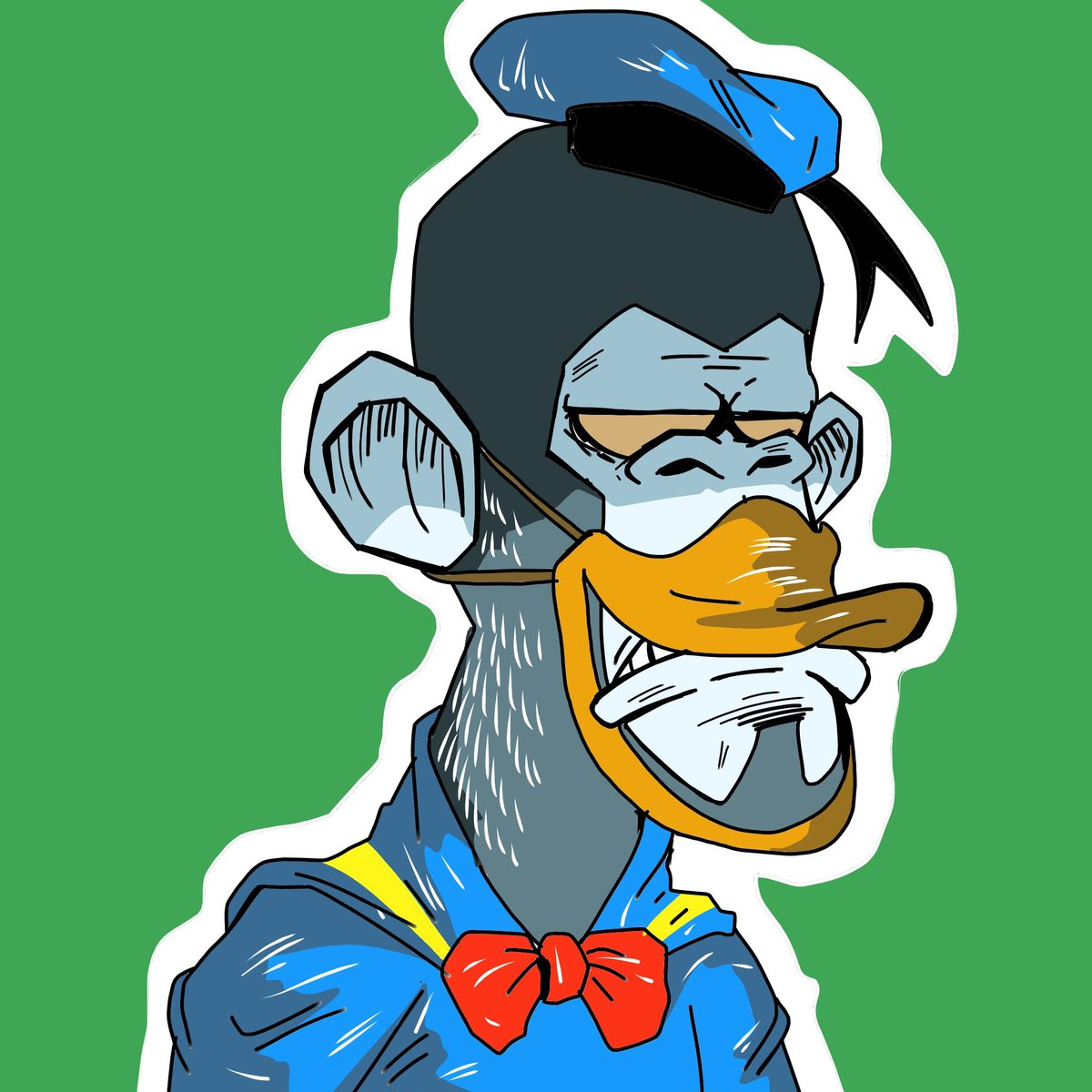 dillondora93's tweet photo. @KingfishApe @APESTYLE2021 I add this go for 90 dollars In auction noone payed :( https://t.co/O6JE2Oelc6