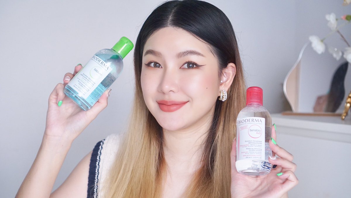 Mlie_Makeup's tweet photo. คลีนซิ่งตัวดังในตำนาน #SensibioH2O #SebiumH2O จาก #Bioderma ทุกคนชอบสูตรไหนกัน หมวยชอบสูตรสีเขียวเพราะเป็นคนหน้ามันตัวนี้ช่วยลดสิวด้วยแต่อ่อนโยน ไม่แห้งตึง ส่วนสีชมพูเหมาะกับคนผิวแพ้ง่ายไม่ทำร้ายผิว มีมา #แจก 4 รางวัลน้า (สูตรละ 2 รางวัล) *บอกเหตุผลว่าอยากได้สูตรไหน ประกาศ 30 พย https://t.co/lp5l4pVCS5