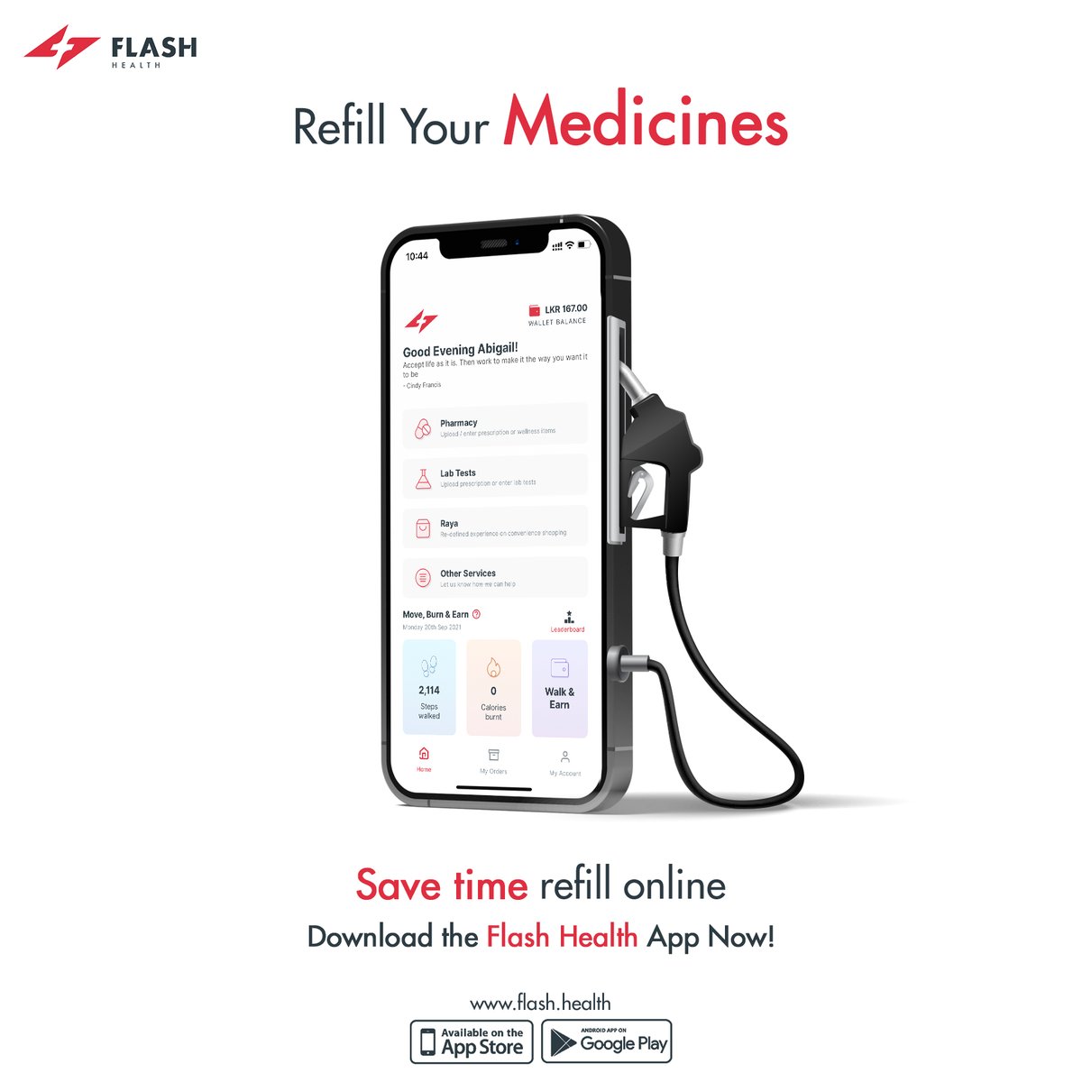 FlashHealthSL's tweet photo. Instantly refill your medicine via the Flash Health App.
#flashhealth #flashhealthsl #flashhealthapp #healthcare #onlinelabtests #homelabtests #onlinedelivery #healthyliving #fitness #srilanka #onestepforward https://t.co/SuUM8YabDq