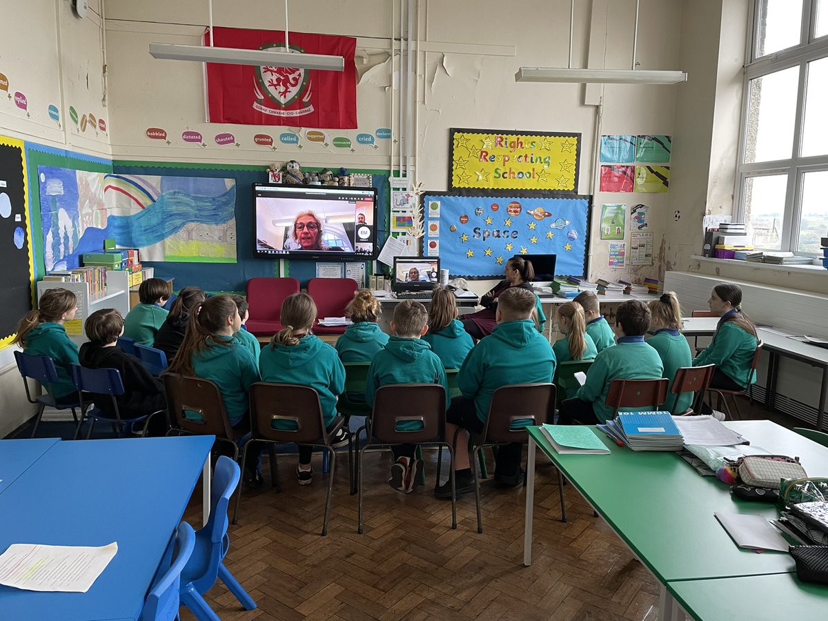 Virtual visit with Christina Rees MP by year 5/6, lovely question and answer session about pollution! Well done to the pupils!