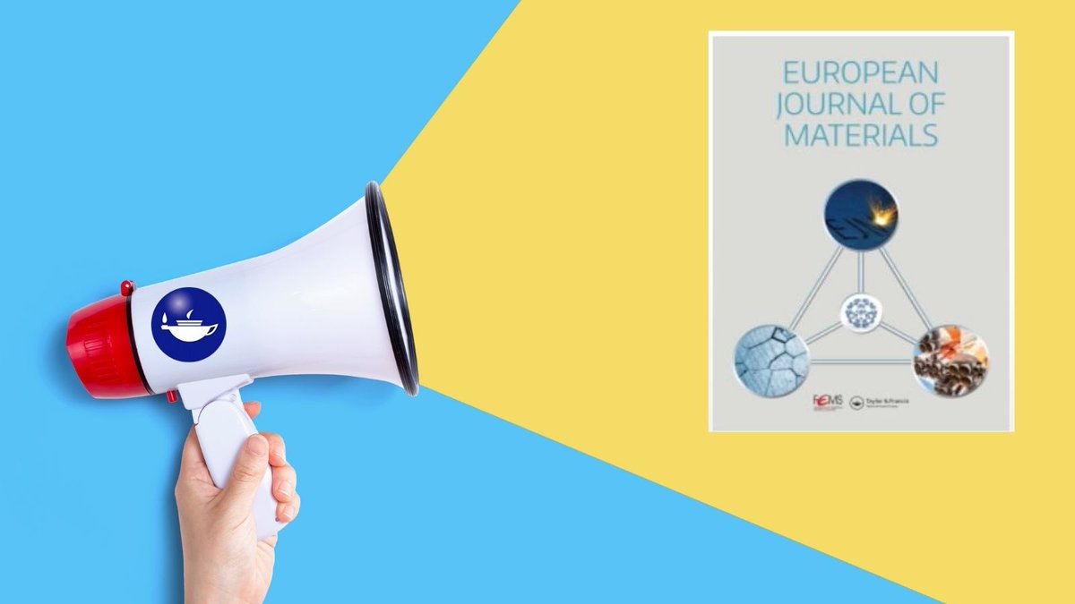 tandfphysci's tweet photo. Welcome to the European Journal of Materials, published on behalf of the Federation of European Materials Societies (FEMS) by Taylor &amp; Francis. Read the Editors intro here. 
https://t.co/7kXSLJEcph
@FEMS_EU
#MaterialsScience https://t.co/9jnKLw7cgh