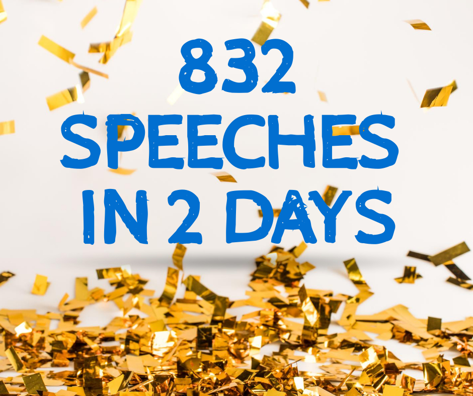 This Monday and Tuesday, <a href="/SHHSforGirls/">SouthHampsteadHighSchool</a> has witnessed something of a Debating frenzy, both at lunch and after school. I wondered how many debate speeches had happened in the building in 48 hours, and the results are in...