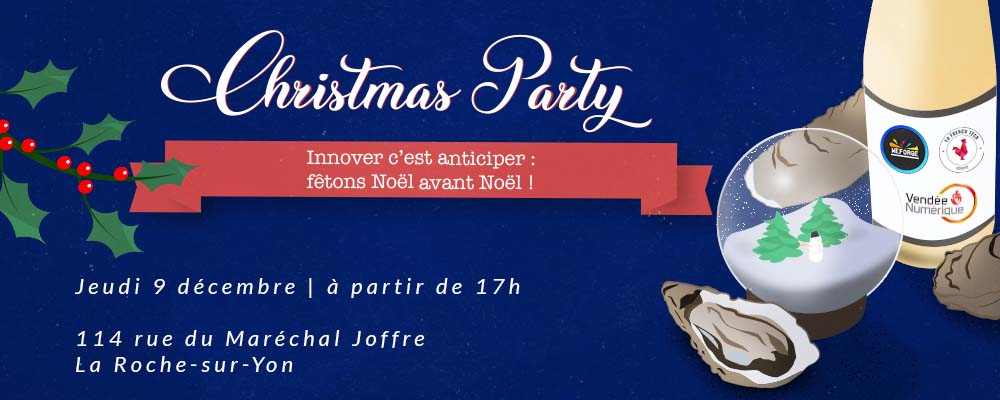 Avec <a href="/VendeeFrTech/">La French Tech Vendée</a> nous vous invitons à célébrer les fêtes de fin d'année à <a href="/We_Forge/">WeForge</a> #larochesuryon
Au programme une belle soirée de rencontres, d’échanges pro en mode convivial ! 🥂
Inscription : eventbrite.fr/e/billets-chri…