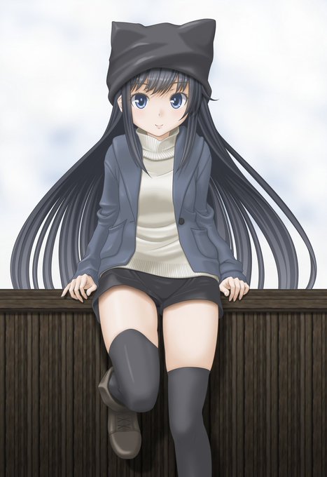 昔描いた冬私服艦娘 朝潮、満潮、荒潮 