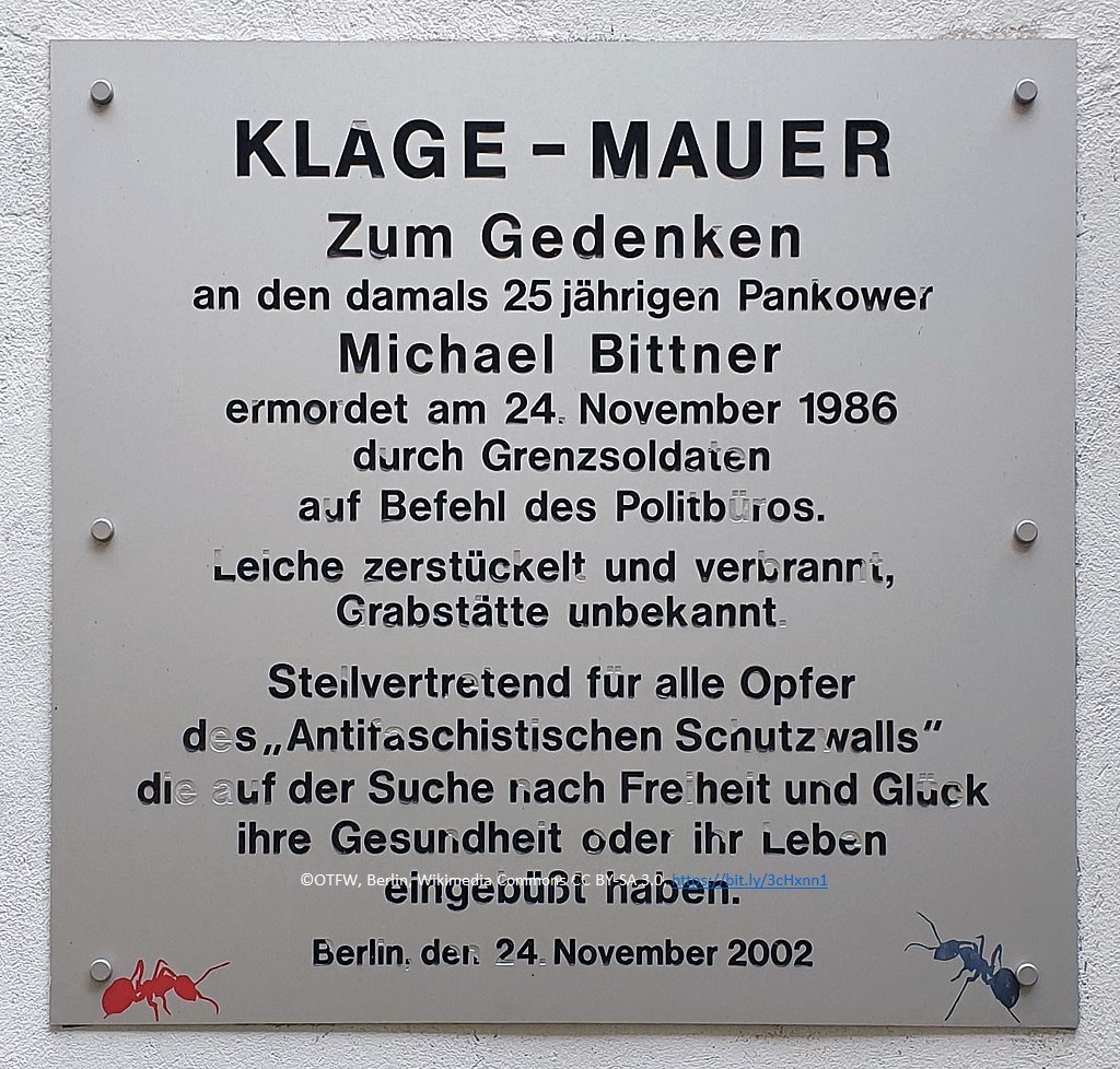 BAB_Berlin's tweet photo. #OnThisDay 1986: Kurz nach Mitternacht versucht der 25-jährige Michael Bittner zwischen Glienicke/Nordbahn und #Berlin-Frohnau über die Berliner Mauer nach West-Berlin zu fliehen. DDR-Grenzer erschießen ihn. DDR-Behörden vertuschen seinen Tod. #Maueropfer #GeteiltesBerlin #OTD https://t.co/tKvu1raJil
