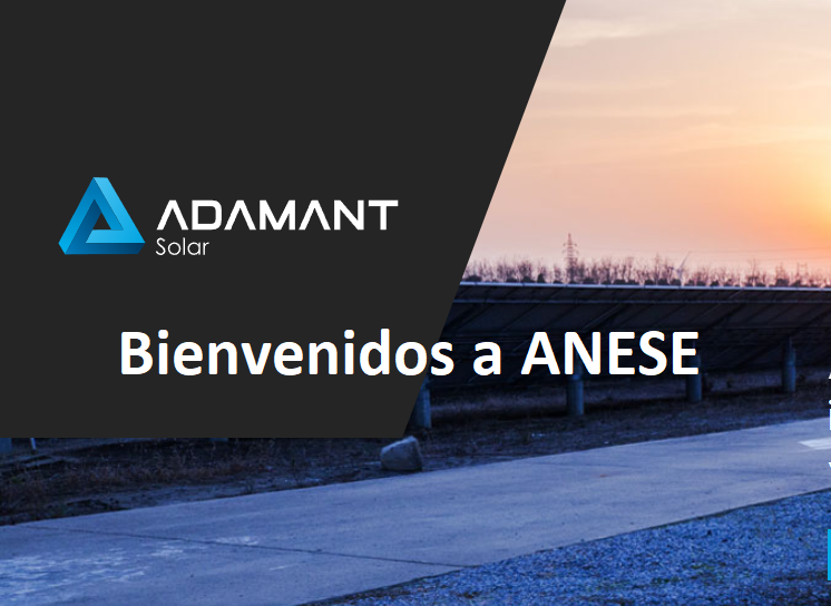 📢El Equipo de <a href="/ANESEASOCIACION/">ANESE</a> da la bienvenida a un nuevo socio: #Adamant, productor de energía solar de manera eficiente.
👉Vamos a empezar a trabajar desde el primer minuto.
👁️Conoce mejor a Adamant: lnkd.in/eN4tBkS9
