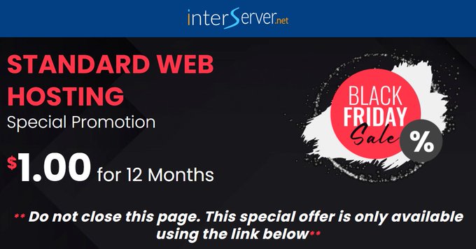 InterServer Black Friday Deals