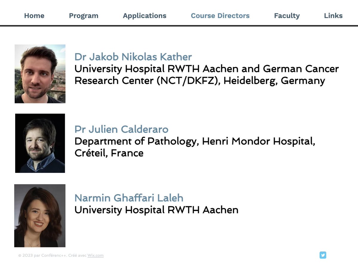 Jakob Nikolas Kather (@jnkath) on Twitter photo You can still sign up for our "#AI in #pathology" course for 2022 artificialintelligence-pathology.com/applications. The course will be online with a summer seminar in Paris 🇫🇷🇪🇺 directors: @Caldera60373705 and <a href="/GhaffariNarmin/">Narmin Ghaffari Laleh</a>. You can still sign up for our "#AI in #pathology" course for 2022 artificialintelligence-pathology.com/applications. The course will be online with a summer seminar in Paris 🇫🇷🇪🇺 directors: @Caldera60373705 and <a href="/GhaffariNarmin/">Narmin Ghaffari Laleh</a>.