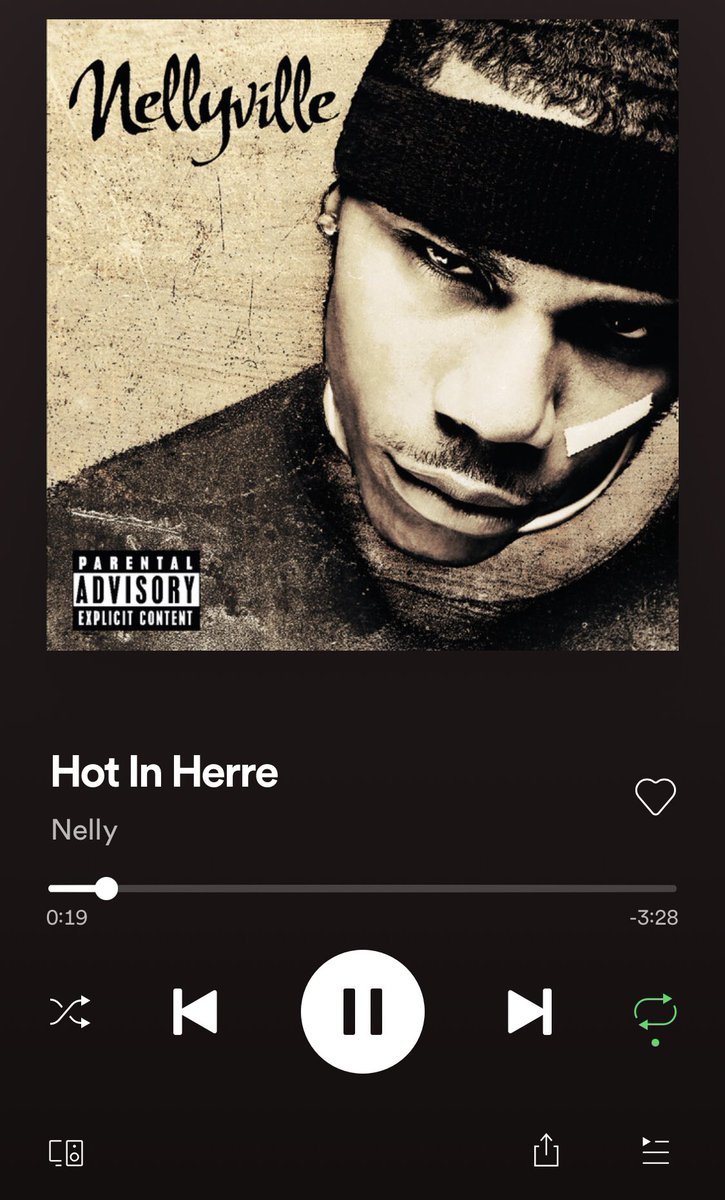 Enjoying a blast from the past. #WayBackWednesdays #Nineties #Nelly #HotInHere