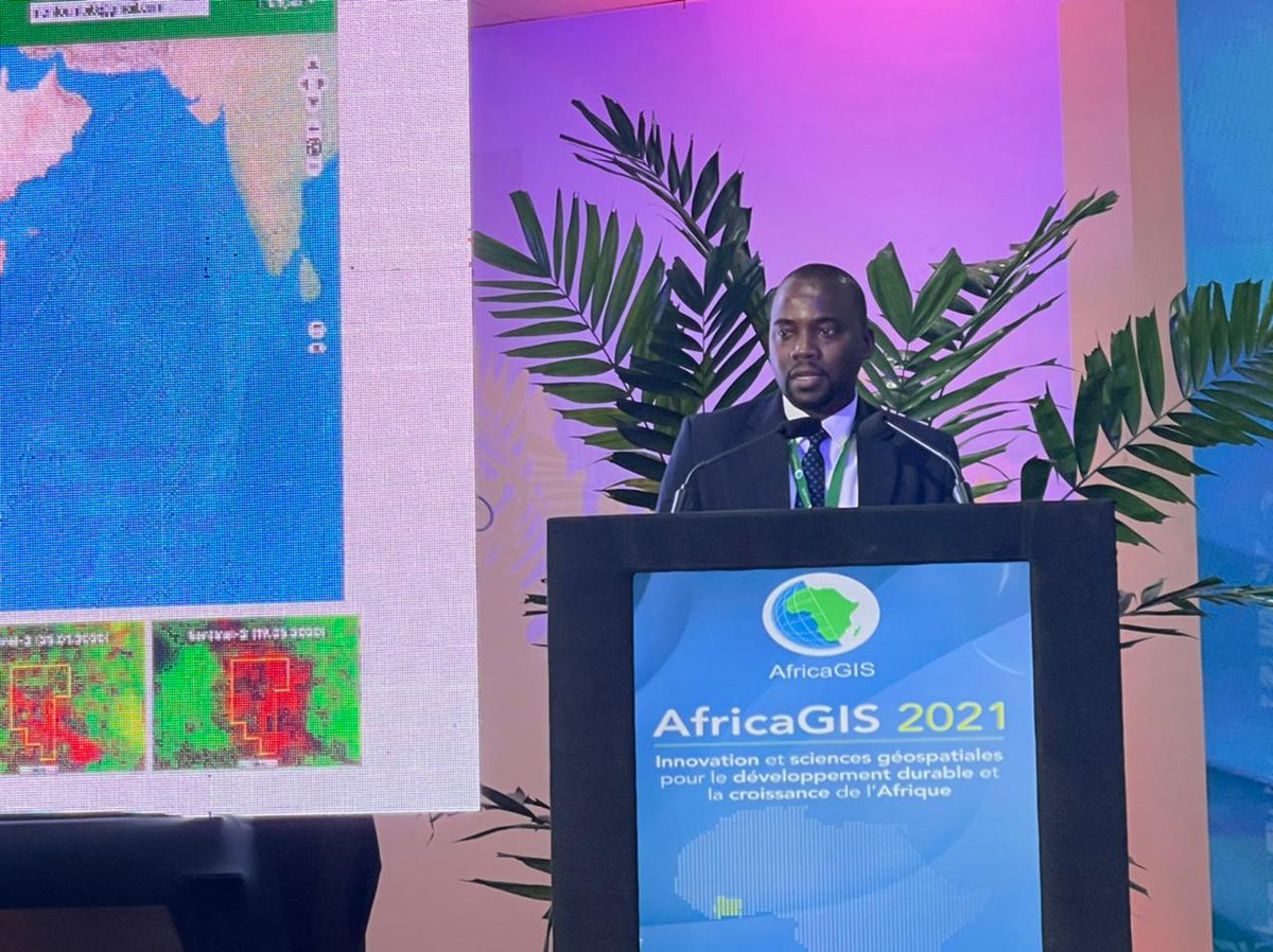 <a href="/GMESAfrica/">GMES, and Africa</a> <a href="/SEFAC_Gmes/">Projet SEFAC/GMES & Africa</a> #AFRICAGIS 2021 
Francis MANFOUMBI Chef du projet SEFAC /Programme GMES &amp; Africa présente les résultats réalisés par le  Consortium AGEOS.
