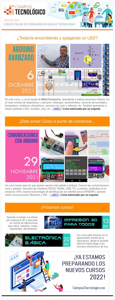 campus_tecno's tweet image. Comunicaciones y Sensores. Expande las posibilidades en tus proyectos Arduino #Arduino #ArduinoComunicaciones #ArduinoSensores
mailchi.mp/8ac86104361b/l…