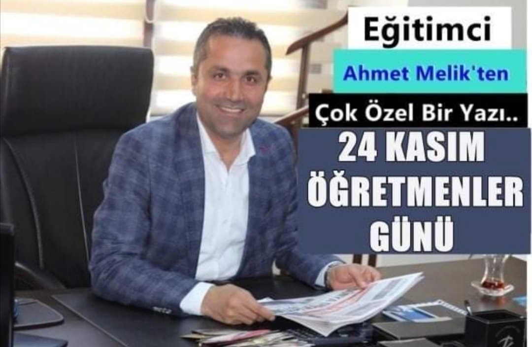 Uzun yıllar öğretmenlik yapmış başarılı bir isim ..
Ahmet Melik'in Kaleminden Öğretmenler gününe özel köşe yazısı sizlerle.

basaksehirpostasi.com/yazarlar/ahmet…