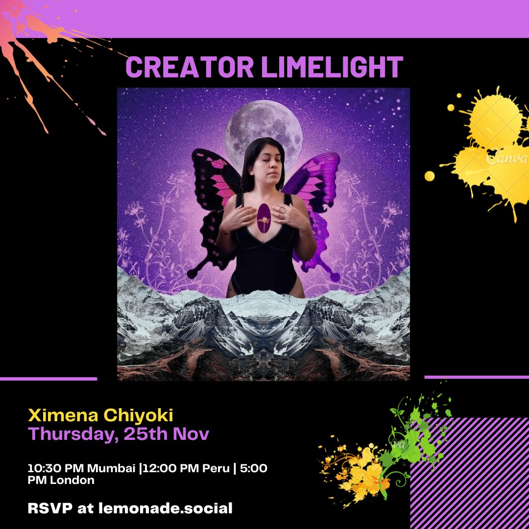 heretotrack's tweet photo. Hey Hey you guys.
Im back with an event over on lemonade! Join Ximena and me tomorrow as we hear the story behind her collage that sparked a parliamentary change in Lima Peru!
:lemon: RSVP For The Event Here: https://t.co/YYhhDTZx4O https://t.co/HLxRXmQGhl
