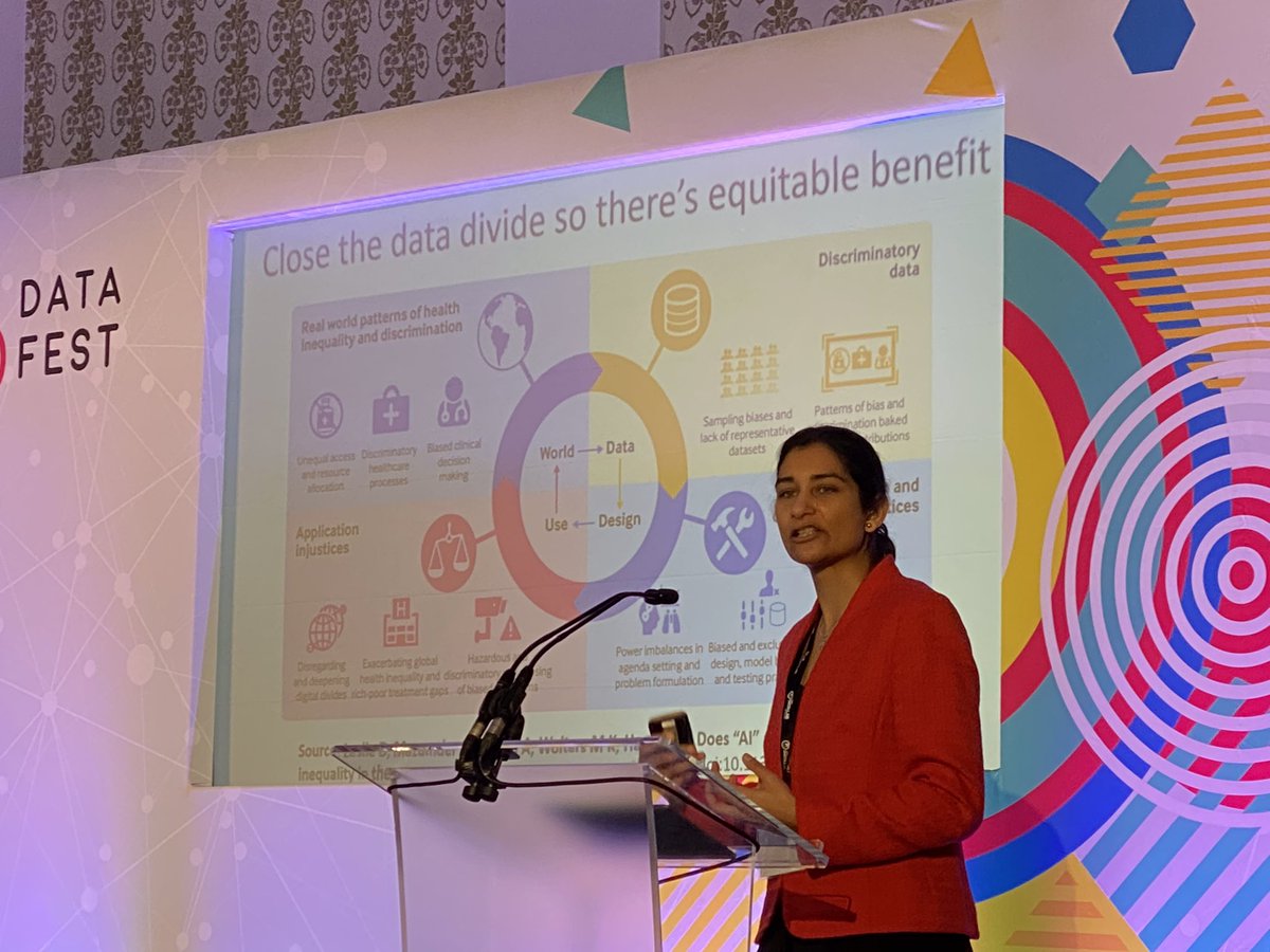 digitalkatie's tweet image. Enjoying @Reema__Patel’s talk on post-pandemic data use. We need to ensure data isn’t siloed and closed away but accessible to all, people need a voice on data about them, and we need clear frameworks and standards to govern the data @DataFest_ #datafest #DataSummit21