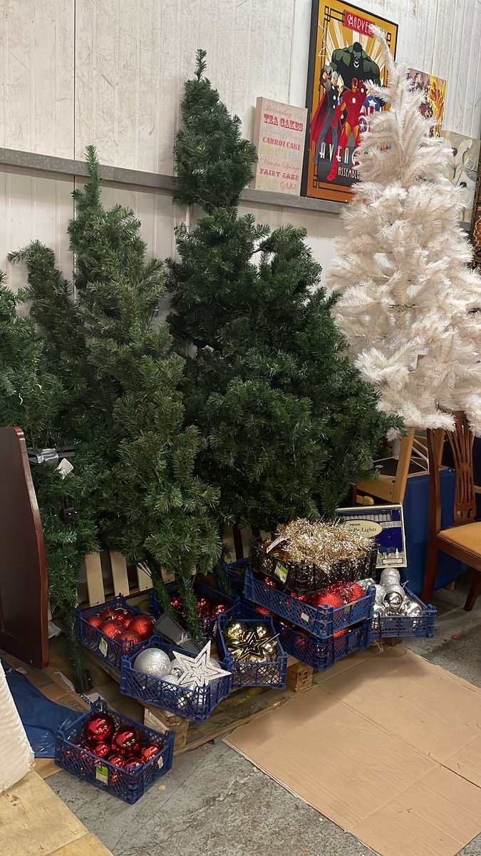 It’s beginning to look a lot like Christmas. The first decorations getting sorted for our hampers #Christmas #community