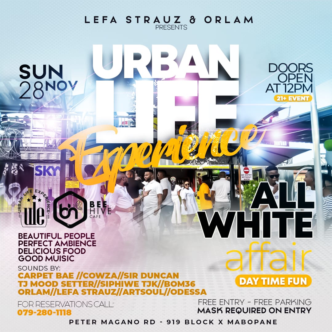 Brave_One___'s tweet image. Lets do it again this coming sunday!!
Urban Life Experience  28 November 2021
Theme: All White
📍 BeeHive Cafe Mabopane 

#Free_Entry
#deliciousfood 
#Sundowners
#COCKTAILS
#urbanlifestyle 
#urbanmusic
#Mona_Mona