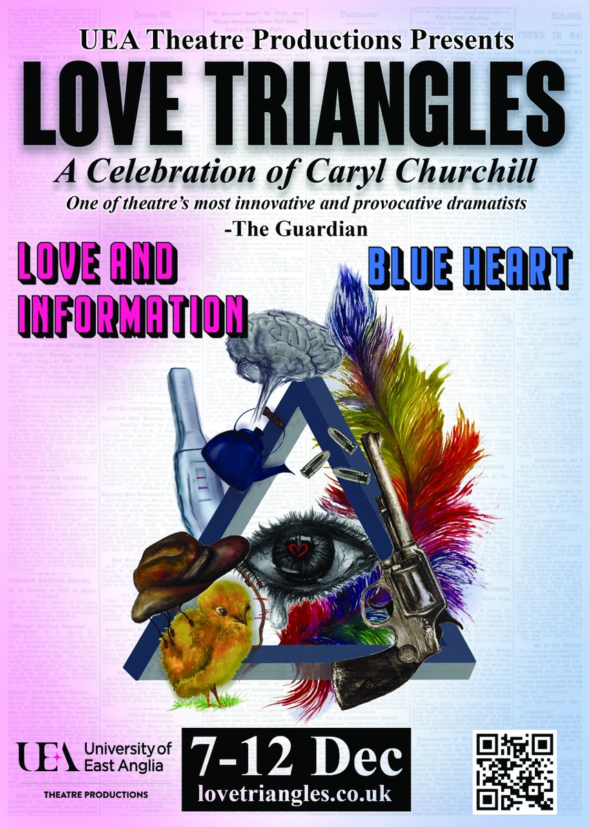 UEADrama's tweet photo. Come and see Love Trianges, a celebration of Caryl Churchill, at the UEA Drama Studio.

Get your tickets at https://t.co/H850GMm4FQ https://t.co/9gYqrCARXO
