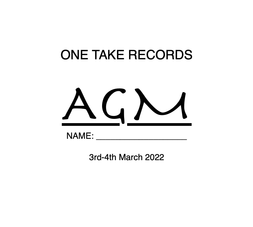 GretaEacott's tweet photo. **** S a v e T h e D a t e z ****
ONE TAKE RECORDS AGM @ALICE_cph
3rd + 4th March 2022.
International guests of honour strongly encouraged to make it over to CPH for this ... . ! Details emerging asap.
#AGM #OneTakeRecords #Drums #DJs #DeliciousLiveActs #Copenhagen https://t.co/0fjiA9VXyX