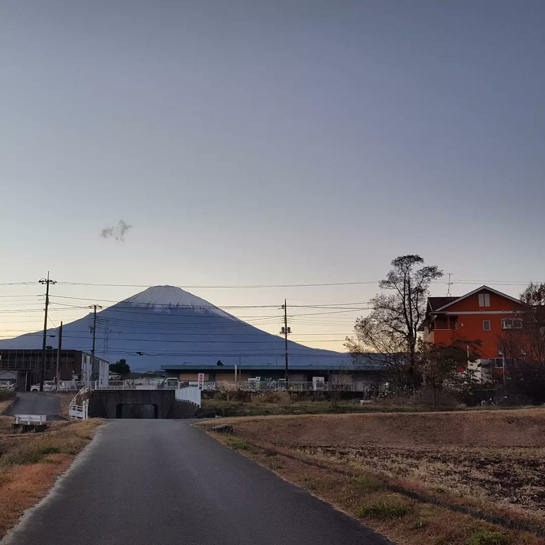 今日の夕方の富士山🗻