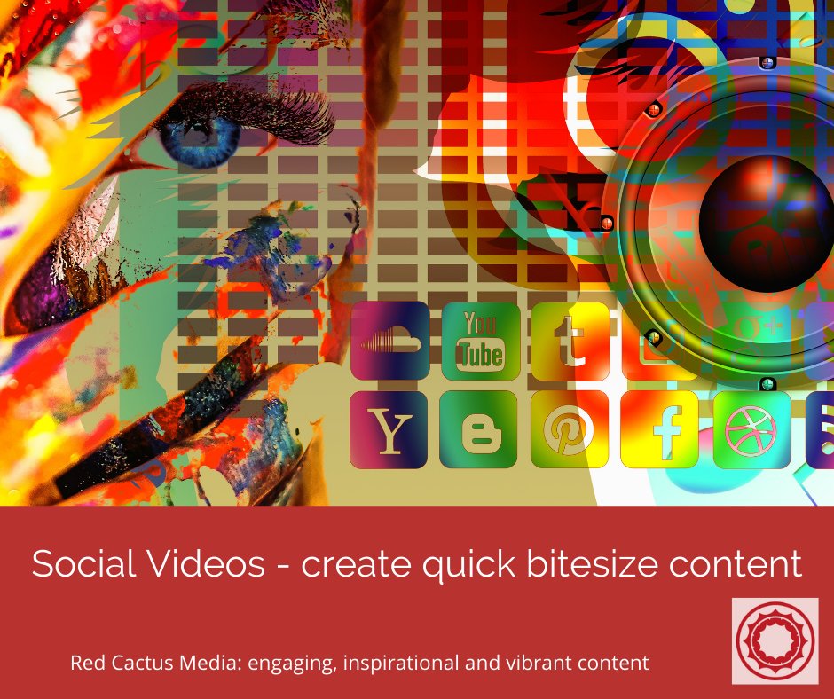 RedCactus_Media's tweet photo. Social media is all about quick, bitesize content! We believe you should get more value for your pounds and can use footage we have filmed for your main film and edit shorter clips for you to share across your socials.  We also create short films purely for your social channels. https://t.co/pmcnepdrkI