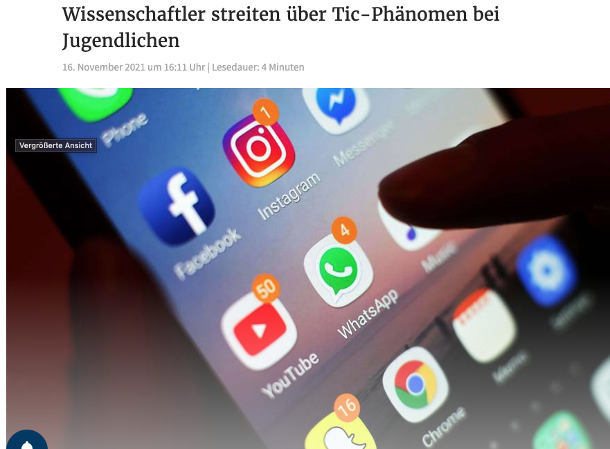 YouTubeGER's tweet photo. WTF ??? 😱😱😱😱😱 
Bei Youtube oder #TikTok mit #Tourette #angesteckt?
Wissenschaftler streiten über Tic-Phänomen bei Jugendlichen

https://t.co/POXYzkPgYu

#GewitterimKopf  #YouTube
#youtubeGER #Youtube #twitch #HaltDieFresseBild #Fingern #SputnikV https://t.co/KsEnS891yr