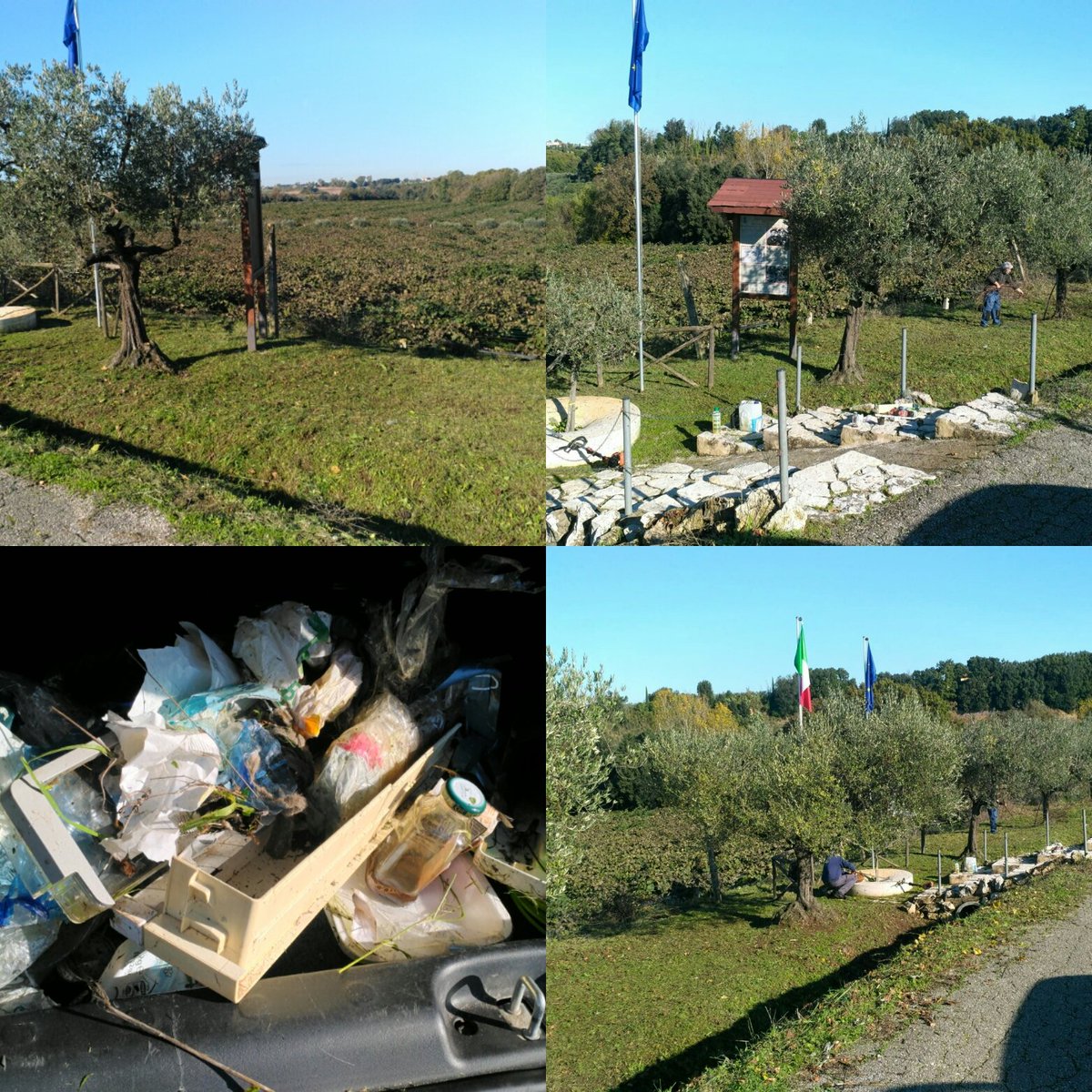 thefactory1944's tweet photo. Oggi abbiamo pulito il monumento dedicato a E F. WATERS in via dei Pontoni Aprilia (LT) Italy. #battagliadiaprilia #thefactory1944 #ww2research #cittadiaprilia #WWII #ww2 #ww2reenactment #ww2museum #warmuseum #museiitaliani #lasecondaguerramondiale #PinkFloyd #rogerwaters https://t.co/3rNVCp26i5