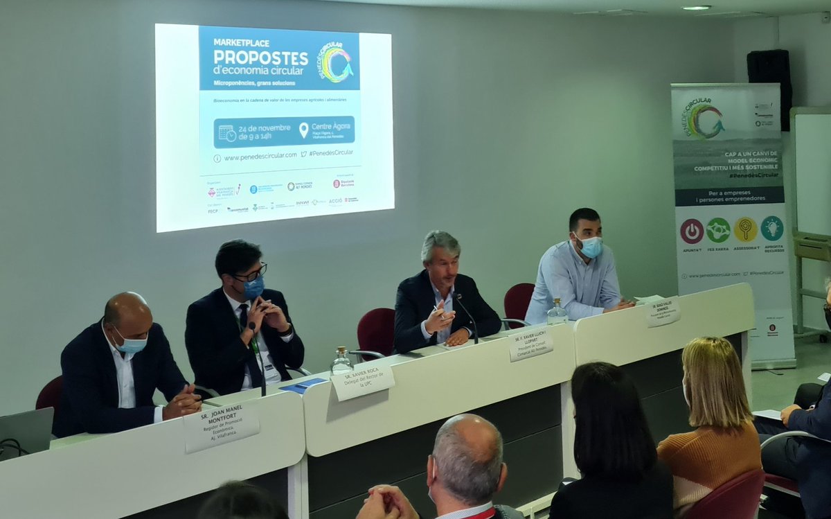 Interessant jornada aquest matí en el Marketplace de Propostes d'Economia Circular com a iniciativa per #PenedèsCircular . Microponències, grans solucions.