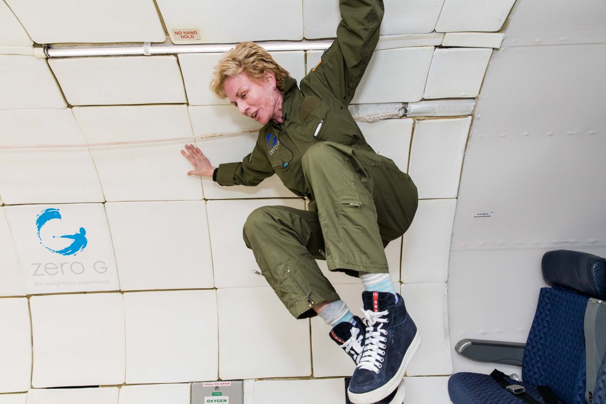 1pcornwell's tweet photo. Getting an idea of weightlessness on the ⁦@ZeroGravityDoc⁩ plane.

#Autopsy #scarpettacountdown https://t.co/e4Y2OAGzLV