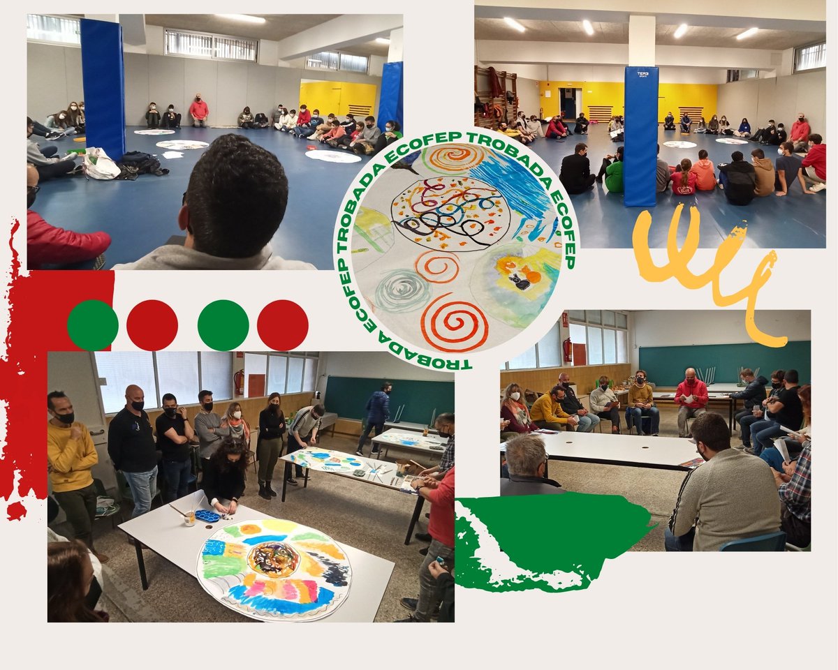 fepmontserratee's tweet photo. #Aquestmatí hem viscut moments molt especials durant el #retrobament en la reunió presencial de l'#ECOFEP! Feia molt de temps que mestres i alumnes de les diferents @escolesFEP no teníem ocasió de tornar a treballar tots #junts per la millora del planeta! Quina #il·lusió! #somFEP https://t.co/j4xZEuJLWK