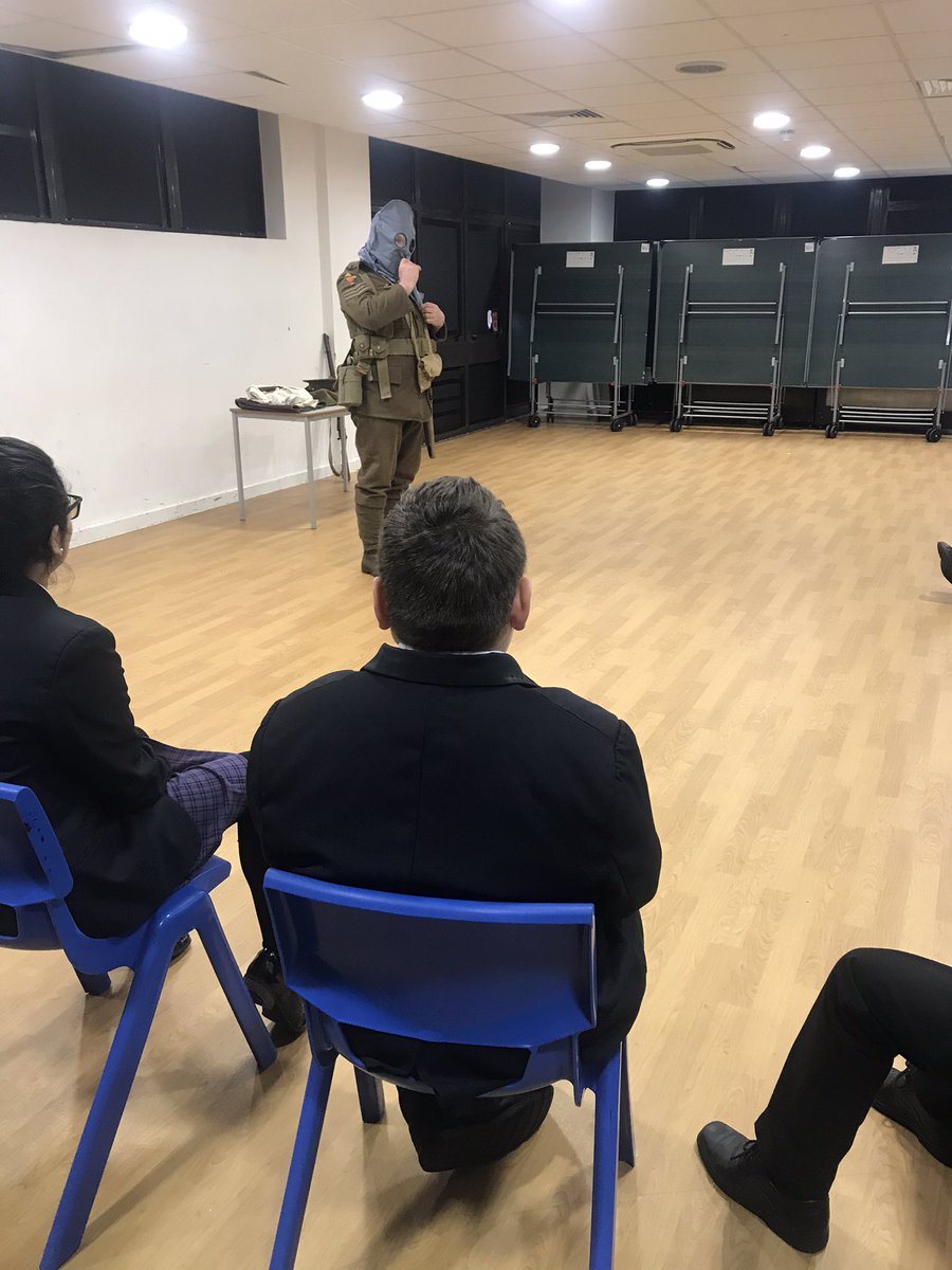 Year 8 students are having a great day with @TWTtheatre today. They watched the play ‘Letters Home’ as are now doing workshops to learn even more about WW1 📮