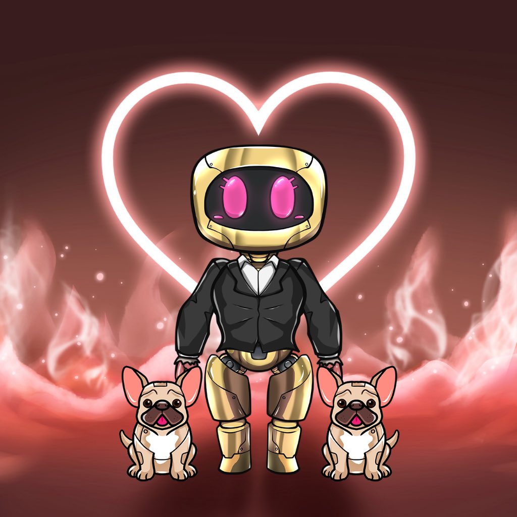 Finally a rare one after getting few commons. Love the 2 frenchie <a href="/Hero_NFT_/">HERO NFT ⚔️</a>