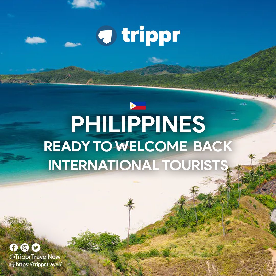 TripprTravelNow's tweet photo. PH IS WELCOMING BACK INTERNATIONAL TOURISTS SOON. The Philippines closed its doors to tourism for almost two years since the pandemic hit the country in 2020.

Read more at: https://t.co/Fb2jUolf6o https://t.co/nTumAn05eP