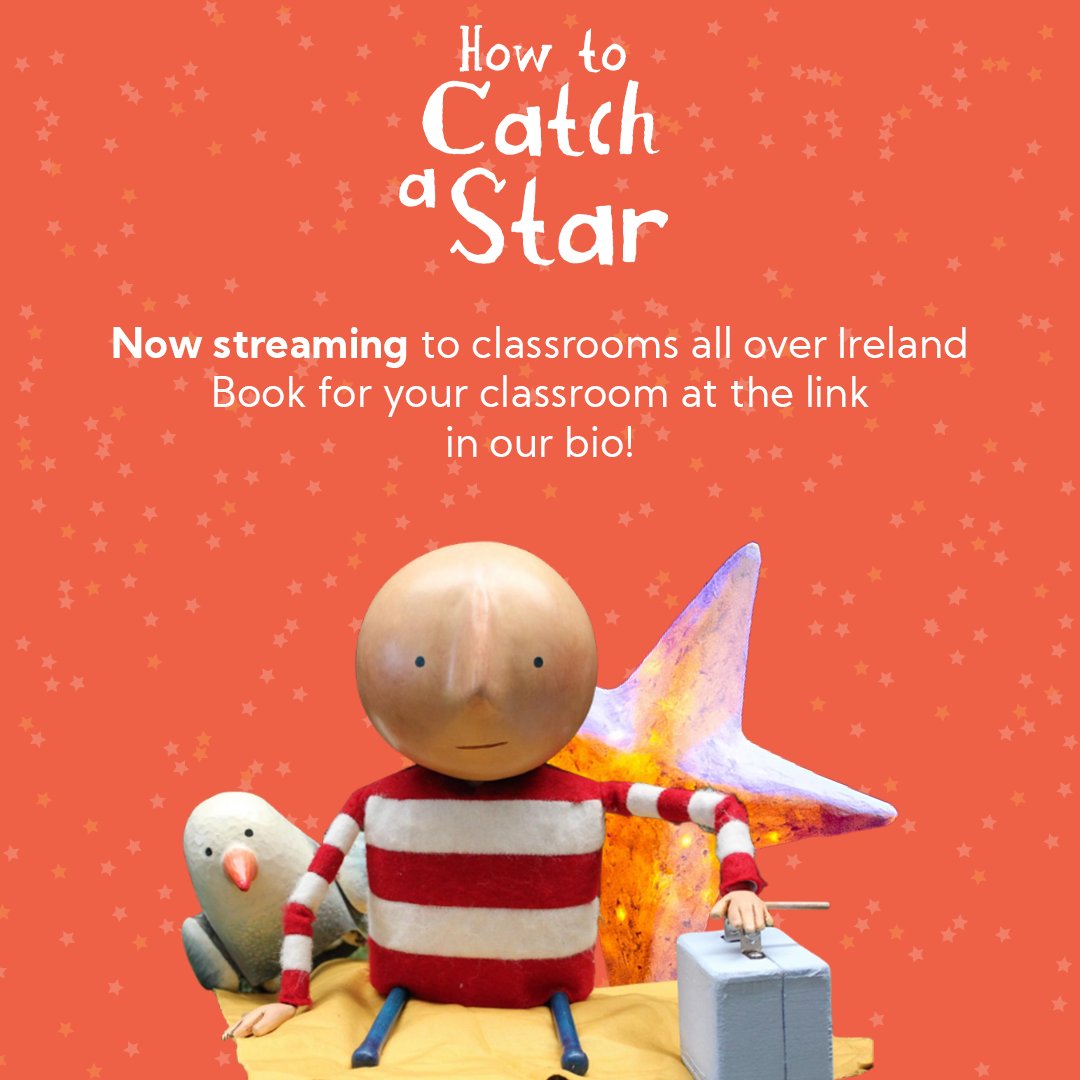 The day has arrived!

How to Catch a Star is now streaming to classrooms all over Ireland ⭐️❤️

Teachers can still book for their classroom by getting in contact with their local theatre venue (full list of participating venues can be found at branar.ie/htcas-schools )