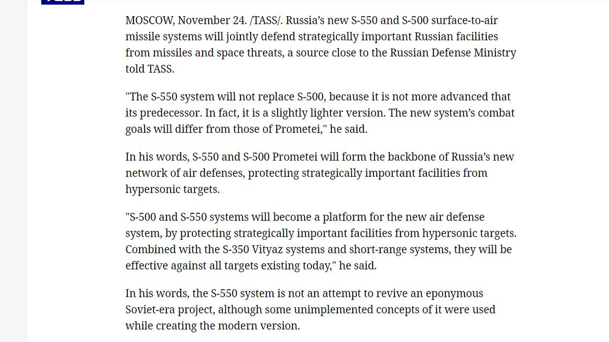S-500 'Prometheus'  and S-550 missile systems - Page 9 FE9RjyzXoAY0CZL?format=jpg&name=medium