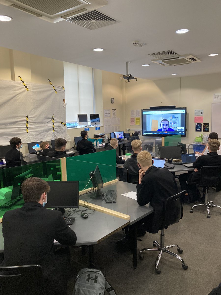 First group of Student Digital Leaders training on delivering sessions to our Year 8 coding club. Big thanks to <a href="/YaizYUK/">YaizY UK</a> and <a href="/AlgorithmicsU/">Algorithmics UK</a> for delivering the session here at #RBAI