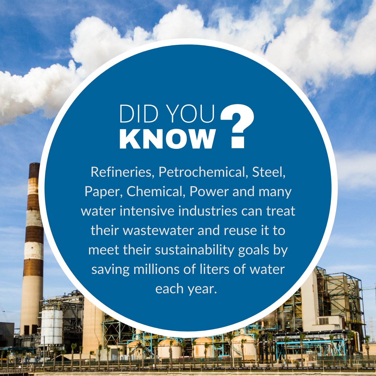 Chembondchem's tweet photo. According to a 2021 @UNICEF report, nearly 1.42 billion people in the world live in areas with water vulnerability.   
When you partner with us, your water sustainability goals become ours. We deliver cost effective &amp; proven #watertreatment &amp; recycle-reuse solutions. https://t.co/QdtAwDPWmS