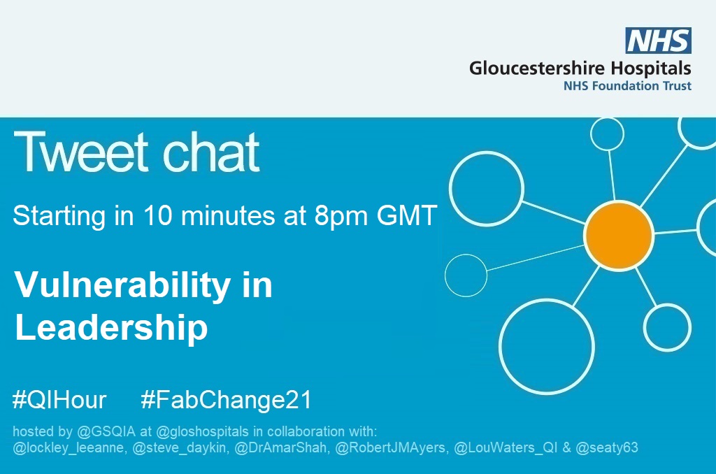 gsqia's tweet photo. Time to get the kettle on!
✨10 minutes to go✨
8pm GMT
Everyone welcome to join!
Taking part in #FabChange21
#QIHour
@BrianwDolan @adriennedanyliw @oduorotieno_QI @ZoeLord1 @BevMatthewsRN @mneil02 @StormKarli @JoM0oRe @Sybil_Ramkin @CharlotteNHSRN @ollybenson @TheQI_Guy https://t.co/2TkKCTOjH7